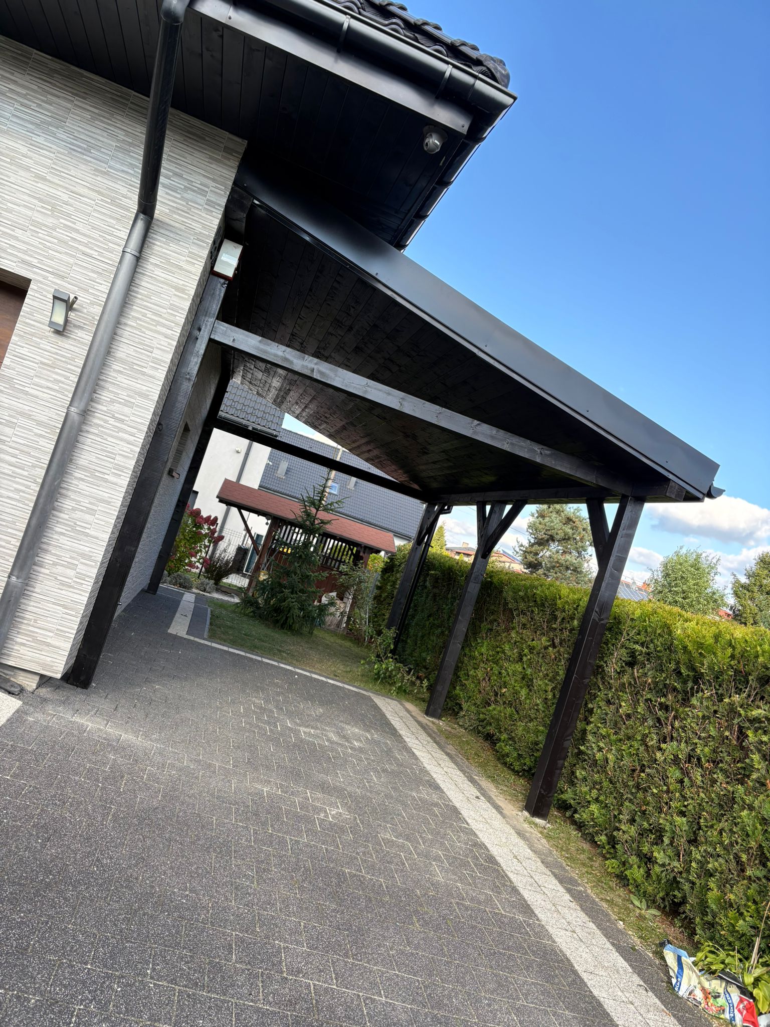 Realizacja DrewMasiv — pergola tarasowa